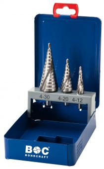 Step Drills HSS-E (Co 5) Cobalt Alloyed, with spiral flute 