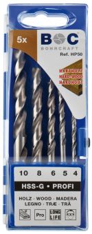 Brad Point Wood Drill Bits HSS-G Fully Ground, Industrial-Type 